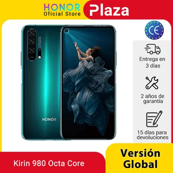 Перейти на Алиэкспресс и купить Глобальная версия HONOR 20 Pro Google Play смартфон 6,26 '8Гб 256 ГБ Kirin 980 Восьмиядерный 48мп камера мобильный телефон NFC
