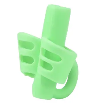 

3pcs/set Two-finger Grip Writing Tool Silicone Baby Children Correction Stationery Device Pen Learning Writing C6P1