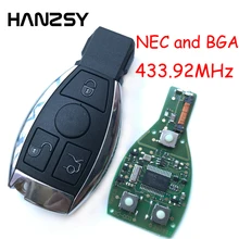 3 кнопки Автомобильный ключ для Mercedes Benz После 2000+ NEC& BGA тип авто дистанционный смарт ключ-брелок с 433,92 МГц замена чипа NEC