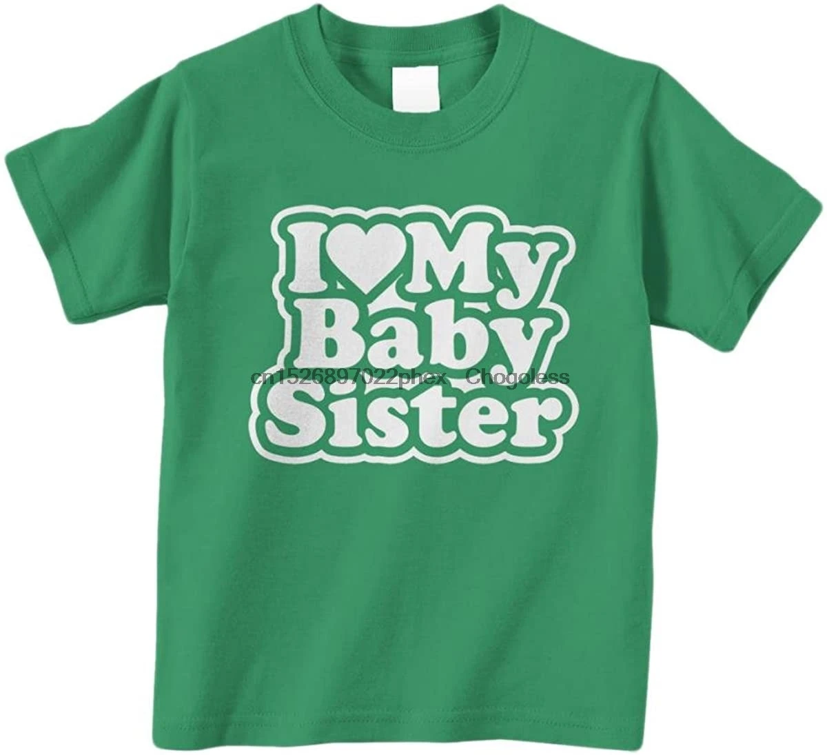 Футболка с надписью I Love My Baby Sister для маленьких мальчиков Threadrock |