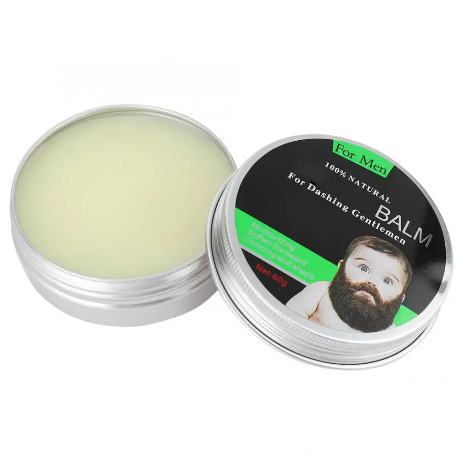 60 г натуральный бальзам для бороды кондиционер для бороды увлажняющий разглаживающий Стайлинг борода для средства ухода за бородой