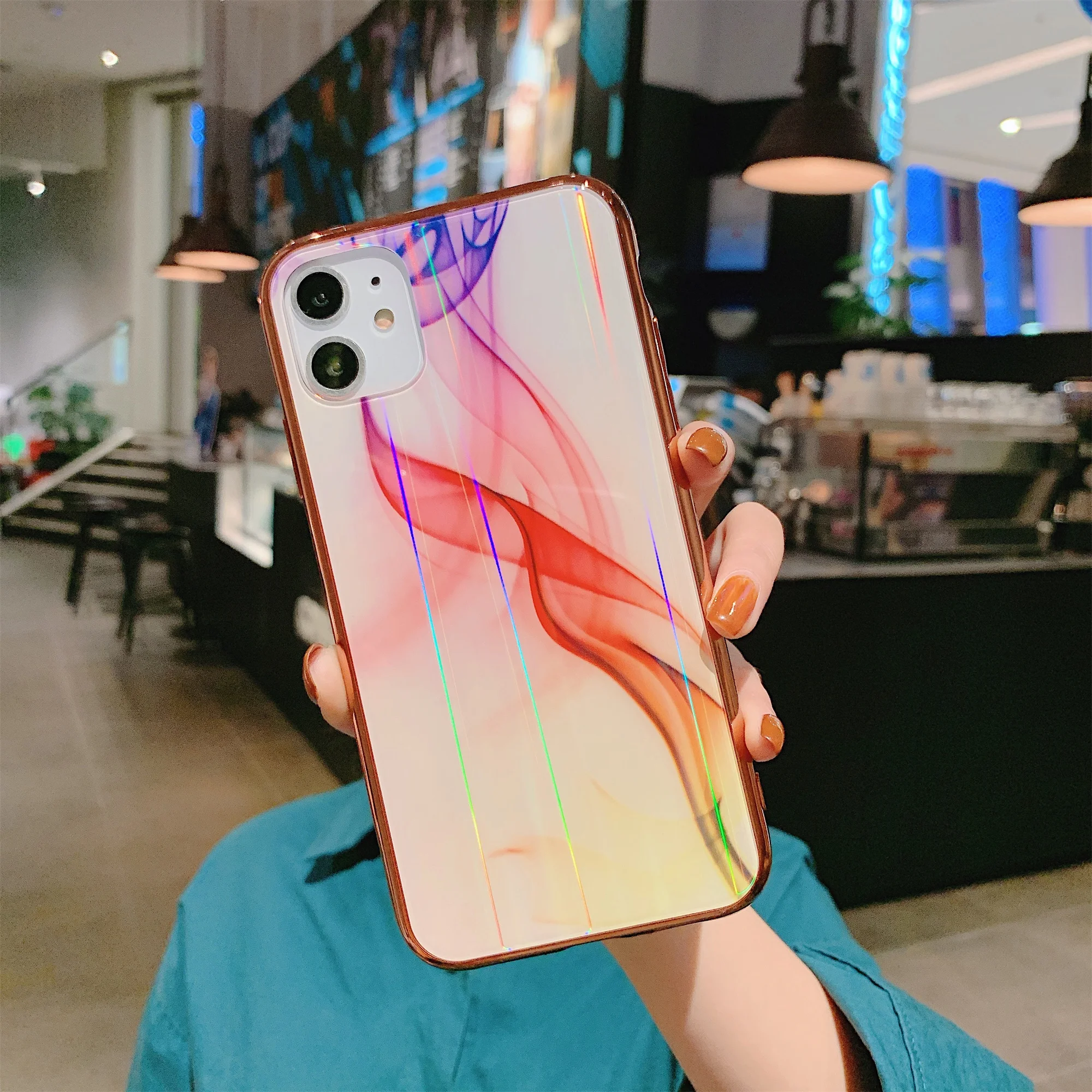 Закаленное стекло чехол с логотипом для iphone 7 Чехол 6 8 7Plus 8Plus X Xs Max 11Pro защитный 11