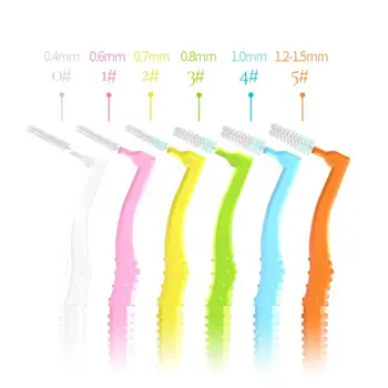 

22Pcs L Shape Interdental Brush Floss Oral Care Cleaning Orthodontic Toothbrush