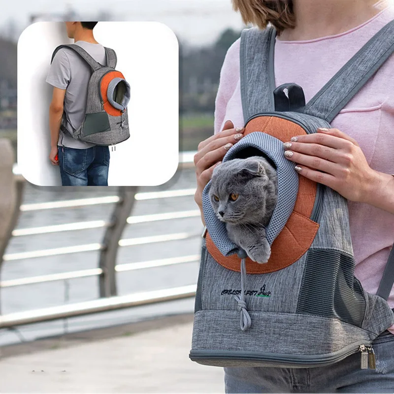 Дышащий рюкзак-переноска для собак, кошек, щенков, домашних животных, передняя сумка с мягким плечом для пеших прогулок на открытом воздухе