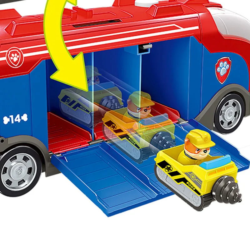 Paw Patrol Car Ryder Sliding Team Big Truck Music Rescue Team Toy Patrulla Canina Puppy Patrol Toys for Children Christmas