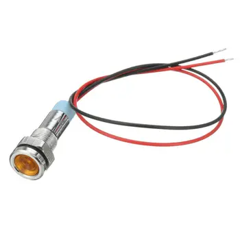 

Waterproof Indicator Light Trucks Car Boat 12V 6mm LED Dashboard Panel