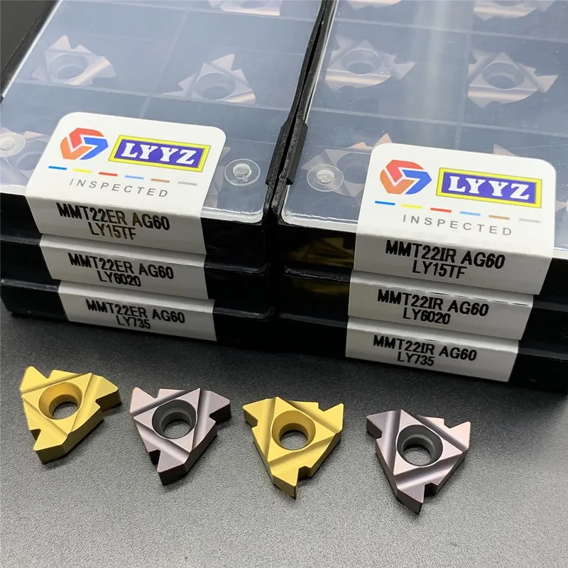 Режущая пластина MMT22IR/ER AG60 LY15TF LY735 LY6020 карбидная резьба с ЧПУ вставка для
