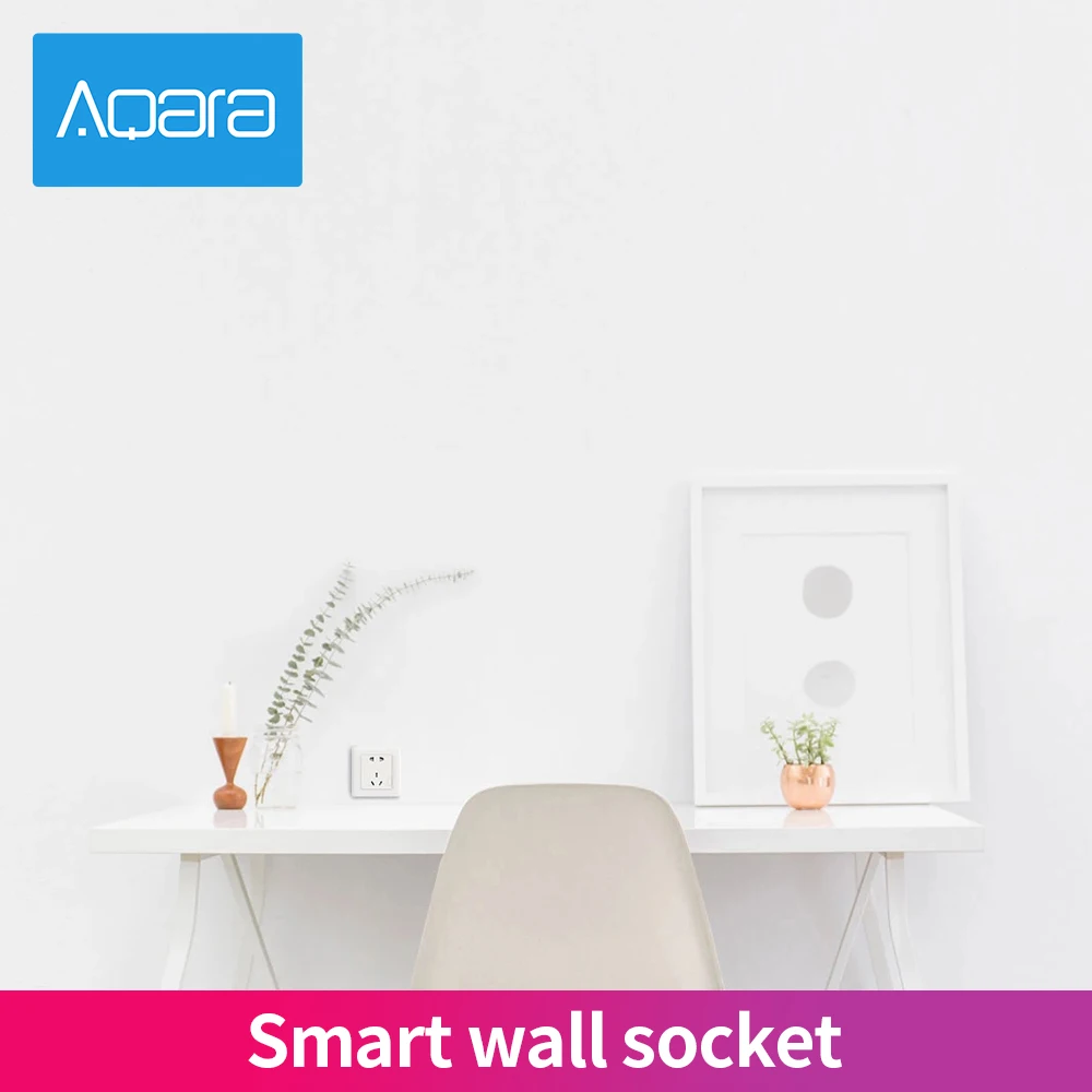 Aqara розетка Smart Home ZigBee Wi Fi Беспроводной приложений благодаря пульту Управление
