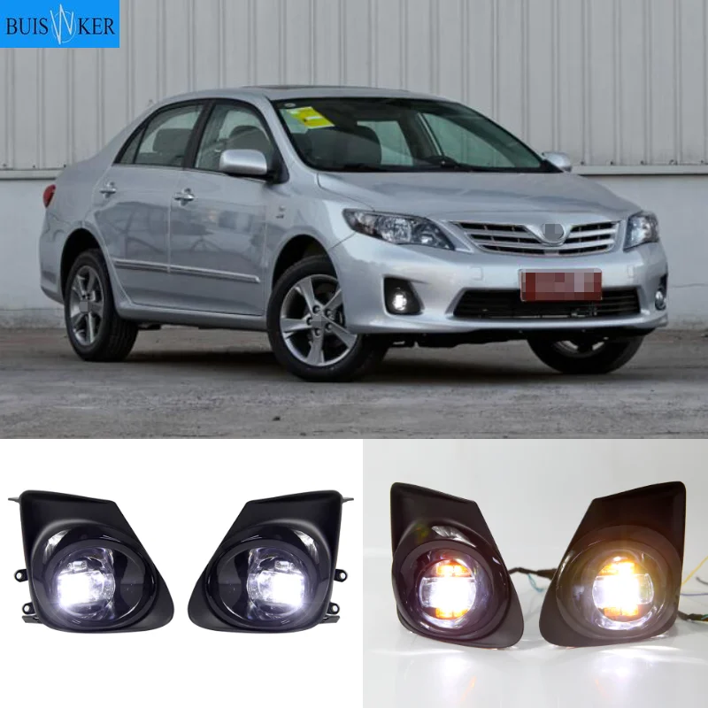 Fendinebbia Per Toyota Corolla 2011-2013 Fari Fendinebbia Fari Fendinebbia Copertura Griglia Fari Alogeni A Led Fendinebbia