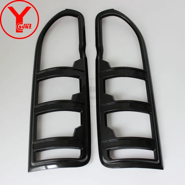 YCSUNZ For Toyota Hiace 2005-2015 abs black tail light cover car accessories for Toyota Hiace Commuter 2008 2009 2010 2012 2014 carbon fiber