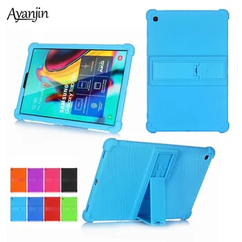 

Tablet Cover for Samsung Tab S5e 10.5 2019 Case SM-T720 SM-T725 Soft Silicon Full Body Protective Stand Shell Funda+Film+Stylus