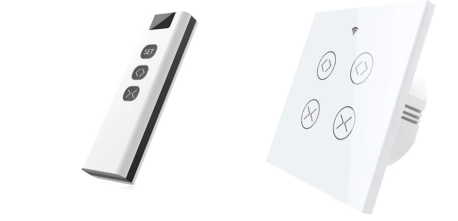 Tuya smartlife-interruptor duplo de persiana, wi-fi, rf,