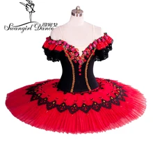 Красная балетная пачка для взрослых, классическая балетная пачка для выступлений, профессиональная балетная пачка для девочек, танцевальные костюмы BT8957