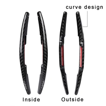 

Steering Wheel Shift Paddles Black Vehicle Front Accessories 2pcs Durable
