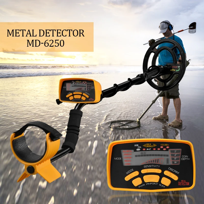 MD 6250 Underground Metal Detector Gold Digger Treasure Hunter MD6250