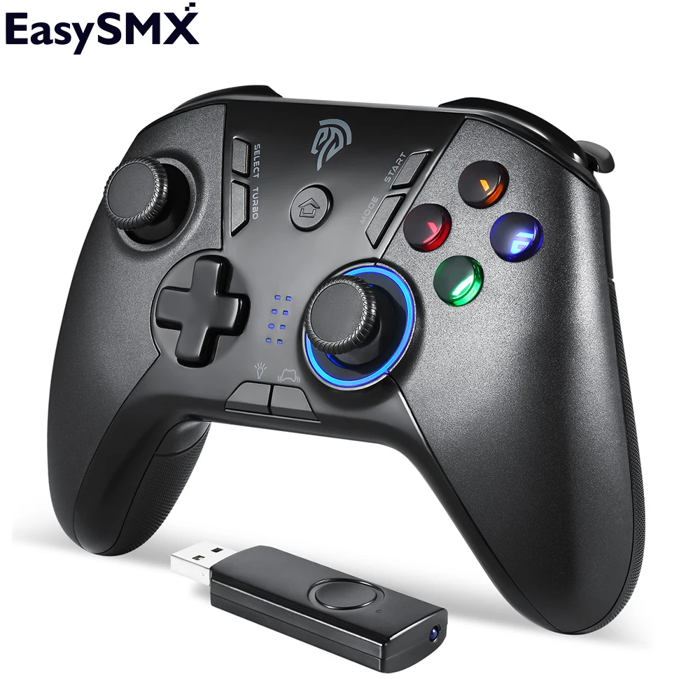 

EasySMX ESM-9110 Gamepad Joystick Game Controller with LED Dual Vibration For PC PS3 Android TV BOX Nintend Switch Controller