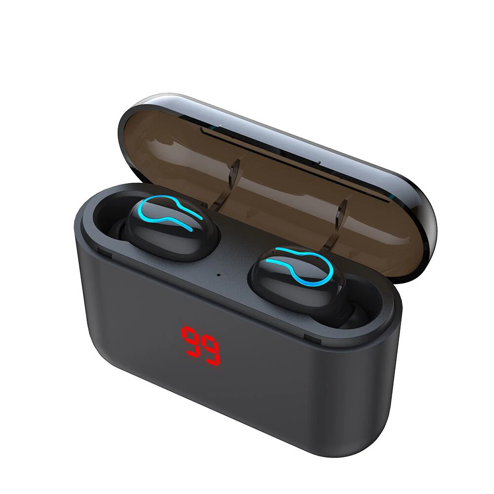 Binaural B Настоящие Bluetooth 5,0 наушники HBQ Q32 TWS беспроводные наушники спортивные свободные наушники 3D стерео игровая гарнитура с микрофоном Зарядка Бо - Цвет: Binaural B