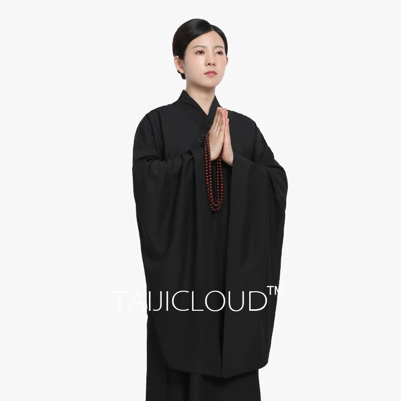 Linen yarn breathable summer law layman's clothing Buddhist Haiqing clothing men and women the same paragraph Taiwan hemp