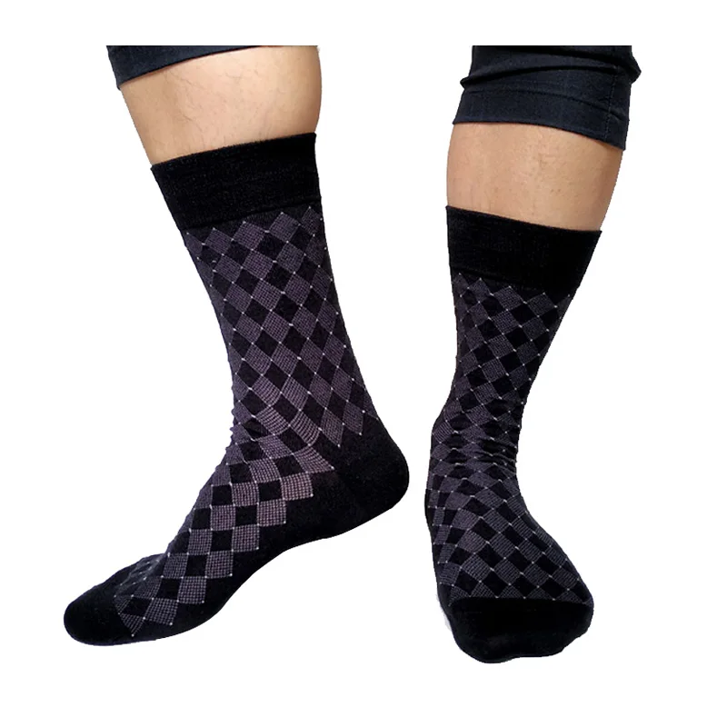 Brand Mens Cotton Socks Softy Comfortable Sexy Formal Dress Suits Hose