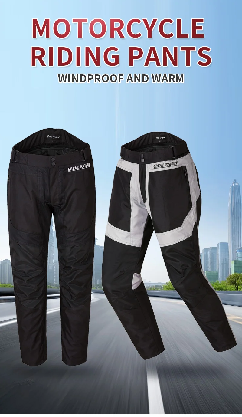 calças prova de vento outono inverno para motocicletas calças térmicas masculinas resistentes ao vento para motocicletas