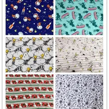 Эластичная трикотажная хлопковая Детская рубашка с рисунком Микки Мауса; куртка для шитья; брюки для мальчиков и девочек; одежда для малышей; рубашка