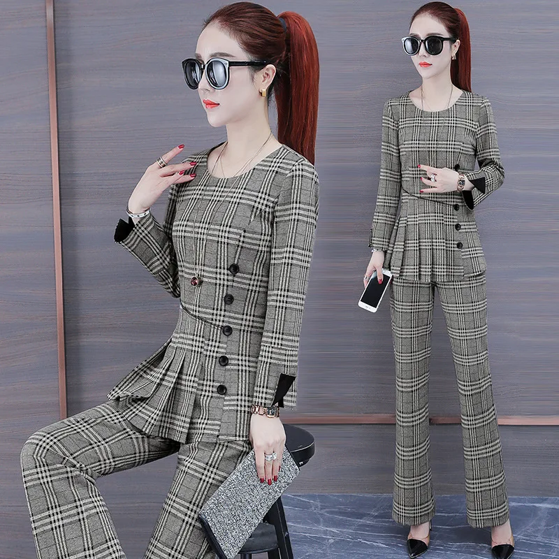 

Graceful Set 2020 New Style Spring And Autumn-Debutante Fashion Loose Pants Two-Piece Set Western Style by Age Trousers Fashion