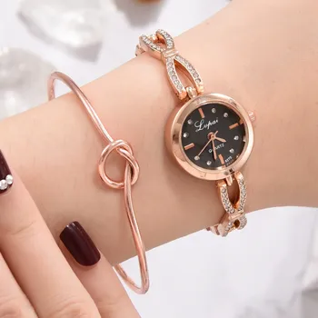 

2020 Fashion Women Watch Bracelet Watches Casual Analog Quartz Rhinestone Ladies Wristwatch Montre Femme Zegarek damski часы