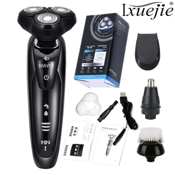 

IXueJie 4 In 1 Multifunction Shaver for Men Electric Razor Professional Beard Trimmer for Men Rechargeable Shaving Machine USB