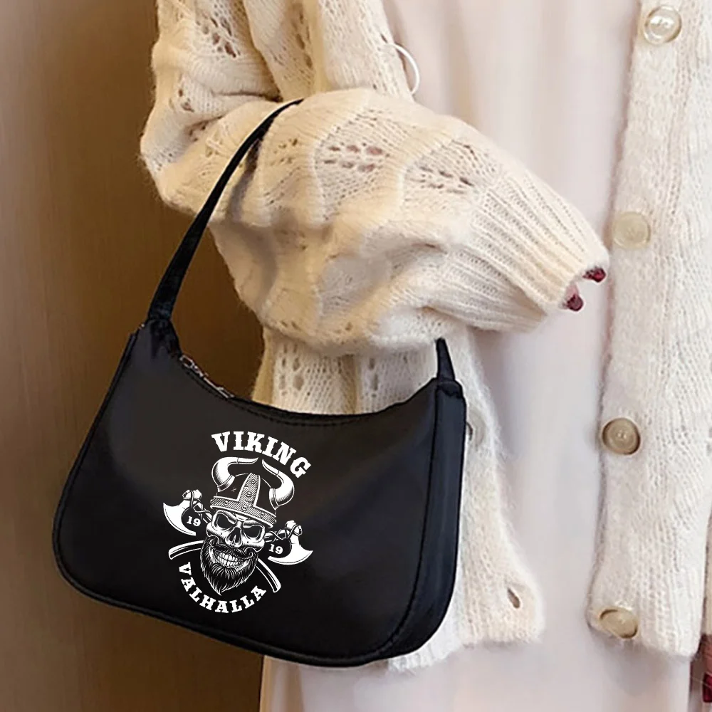 Fashion Trend Women'S Bag Commuter Shoulder Bag Handbag Gothic Punk Skull Pattern Print Fashion Underarm Bag Black Cosmetic Bag 50 Fashion Trend Women'S Bag Commuter Shoulder Bag Handbag Gothic Punk Skull Pattern Print Fashion Underarm Bag Black Cosmetic Bag