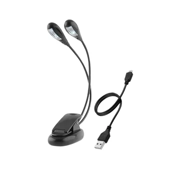 

1pc Clip Table Lamp USB Adjustable Flexible Gooseneck Table Light Reading Light Bedside Lamp for Bedroom Home