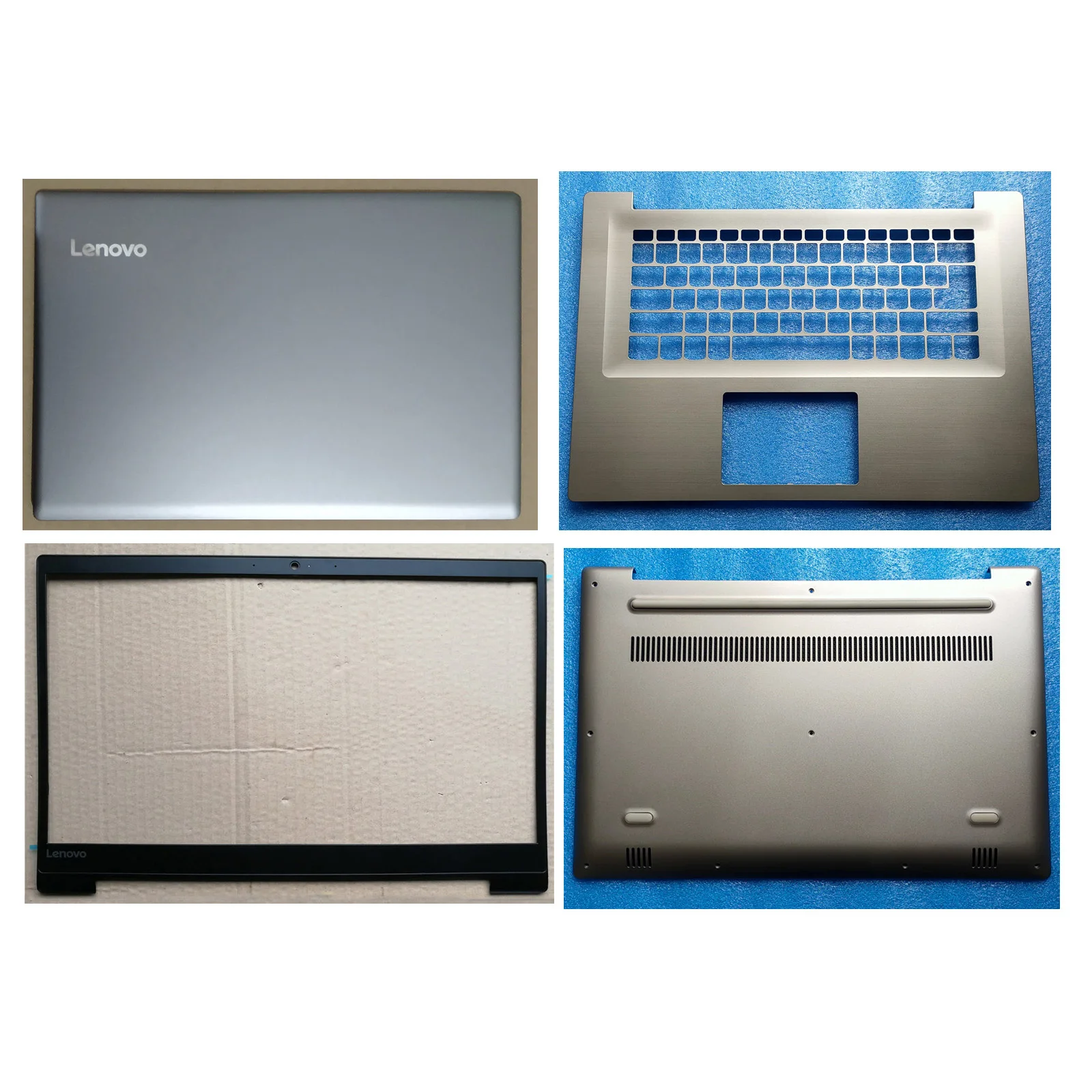 Новая ЖК-задняя крышка для ноутбука/передняя панель/Упор для рук/нижний чехол для lenovo IdeaPad 320S-15 320S-15IKB 520S-15 520S-15IKB серебристый