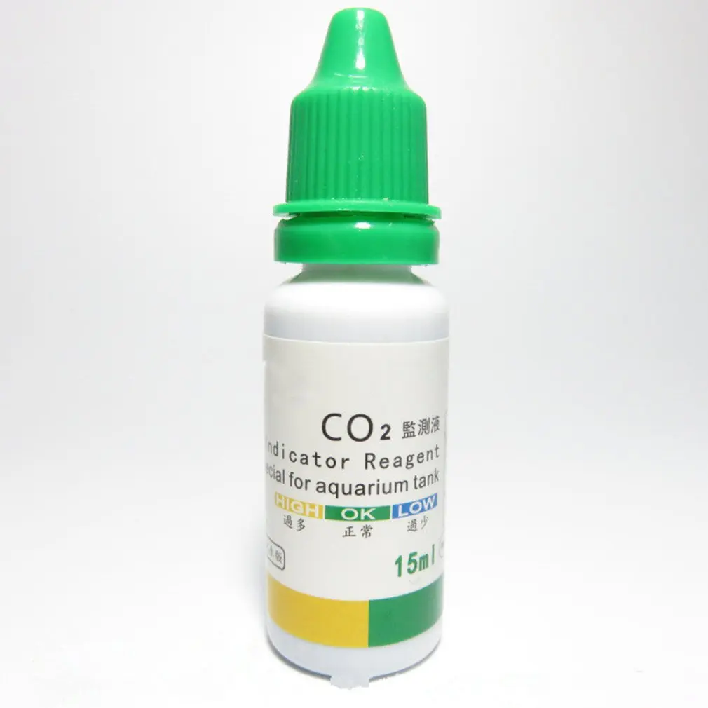 Аквариумный резервуар для воды раствор с индикатором CO2 аквариумный жидкости