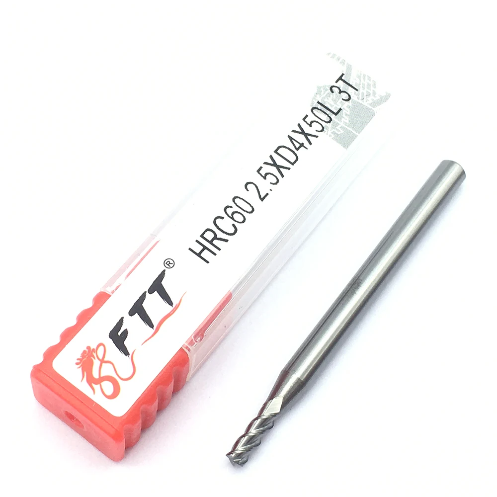 

1PC Mill Aluminium 2.5XD4X50L Extra Long HRC60 3Flute Tungsten Carbide Milling Cutter Mill End Endmills Tool CNC Lathe Cutter