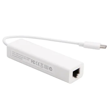 

MacBook USB3.1 USB-C Type-C to RJ45 Ethernet LAN Adapter With 3 Port USB Hub