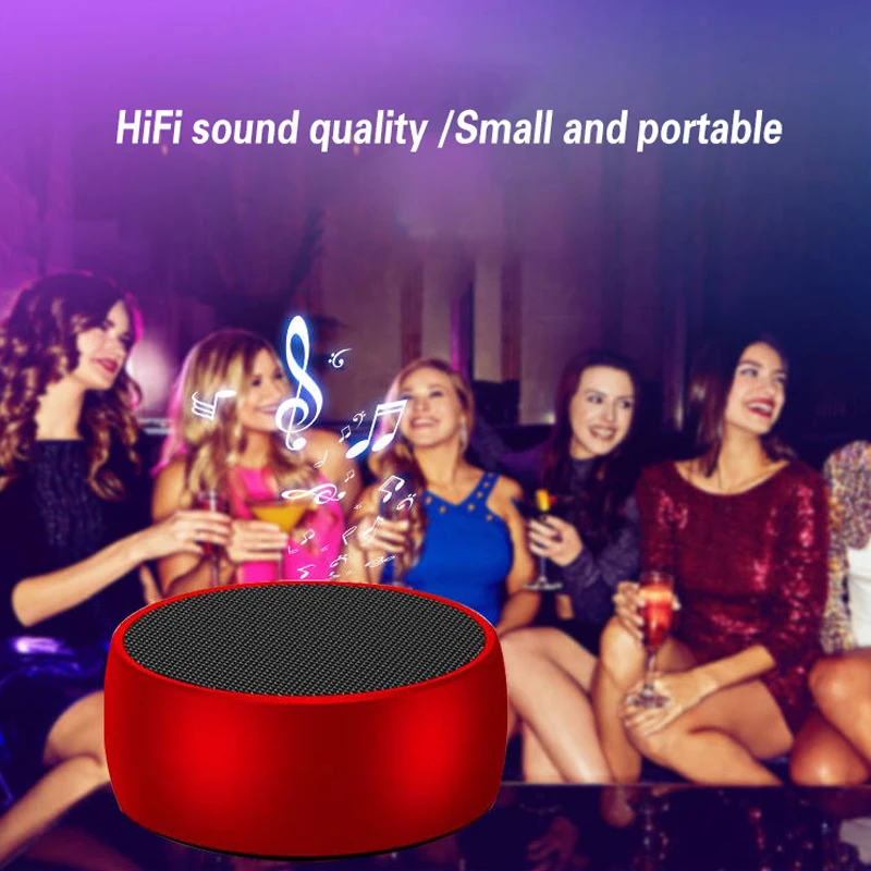 Металлический супер бас Bluetooth динамик мини беспроводной стерео алюминиевый сплав динамик поддержка FM радио/AUX/TF карта/Громкая связь вызов
