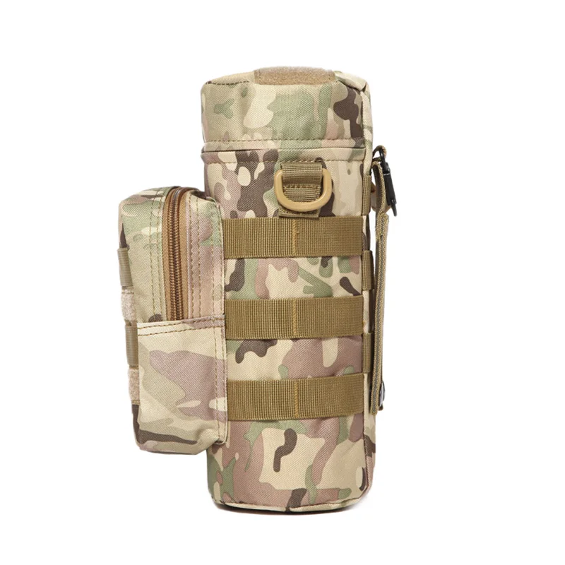 1pc 27x11cm Molle Nylon Outdoor Trekking Cycling Military Water Bottle Bag Pouch