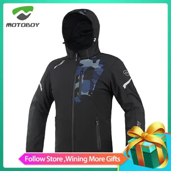 

MOTOBOY Men's Winter Camouflage Motorcycle Riding Bike Jacket with Waterproof and Warm Liner and CE Protectors for 4 Season