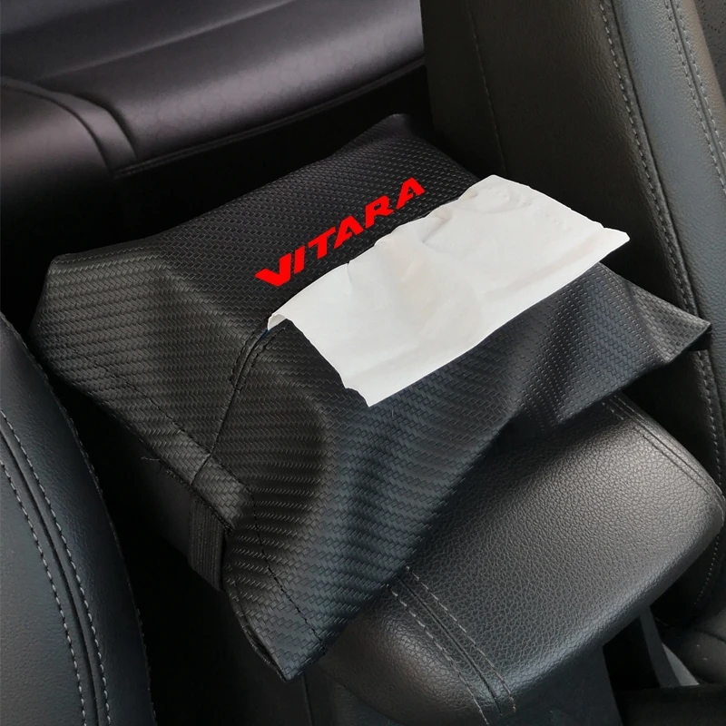 Высококачественный кожаный Стильный автомобильный подлокотник, автомобильный тканевый мешок, аксессуары для салона автомобиля для Suzuki Vitara