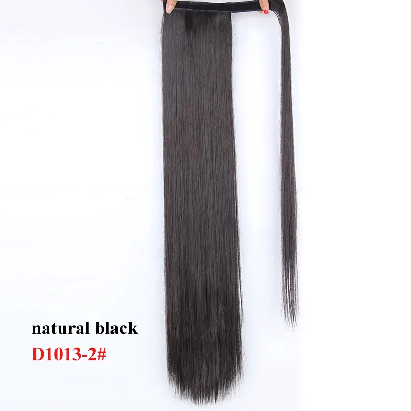D1013-2 AISI BEAUTY кудрявый прямой зажим в конский хвост Расширение Синтетический высокая температура обертывание вокруг волшебной пасты конский хвост шиньон - Цвет: D1013-2