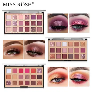 

MISS ROSE Shimmer Eyeshadow Pallete Waterproof Pigment Matte Lasting Glitter Eye Shadow Palette Makeup Maquillaje Cosmetic TSLM2
