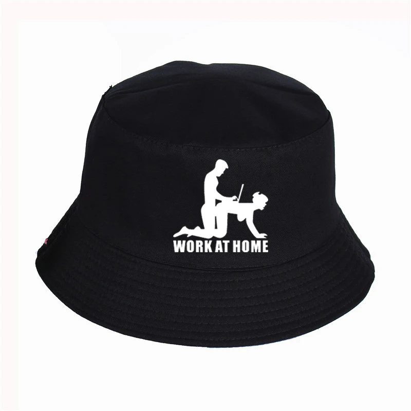 W WOKE AT HOME GEEK шапка с принтом для женщин, Мужская Панама, шляпа-Панама, проснутая дома, дизайн логотипа, плоский солнцезащитный козырек, рыбалка, рыбак, шляпа - Цвет: Черный
