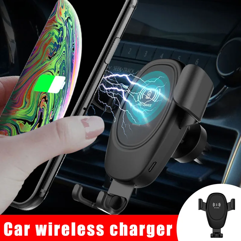 Car Mobile Phone Wireless Charger Holder Bracket 360 Degree Rotating Portable for Driving NC99