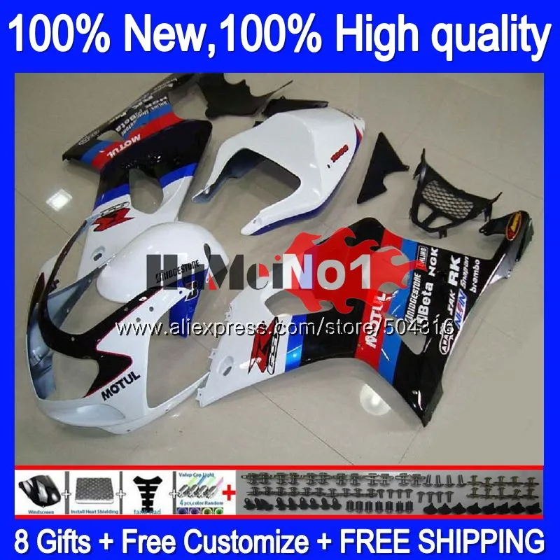 Корпус для SUZUKI GSX-R1000 GSXR1000 1000CC 2000 2001 2002 белый черный 19MC72 GSXR-1000 K2 GSX R1000 GSXR 1000 00 01 02