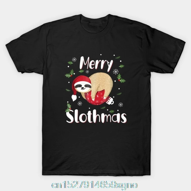 Рождественская Пижама с надписью Merry Slothmas для ленивых влюбленных подарок Мужская