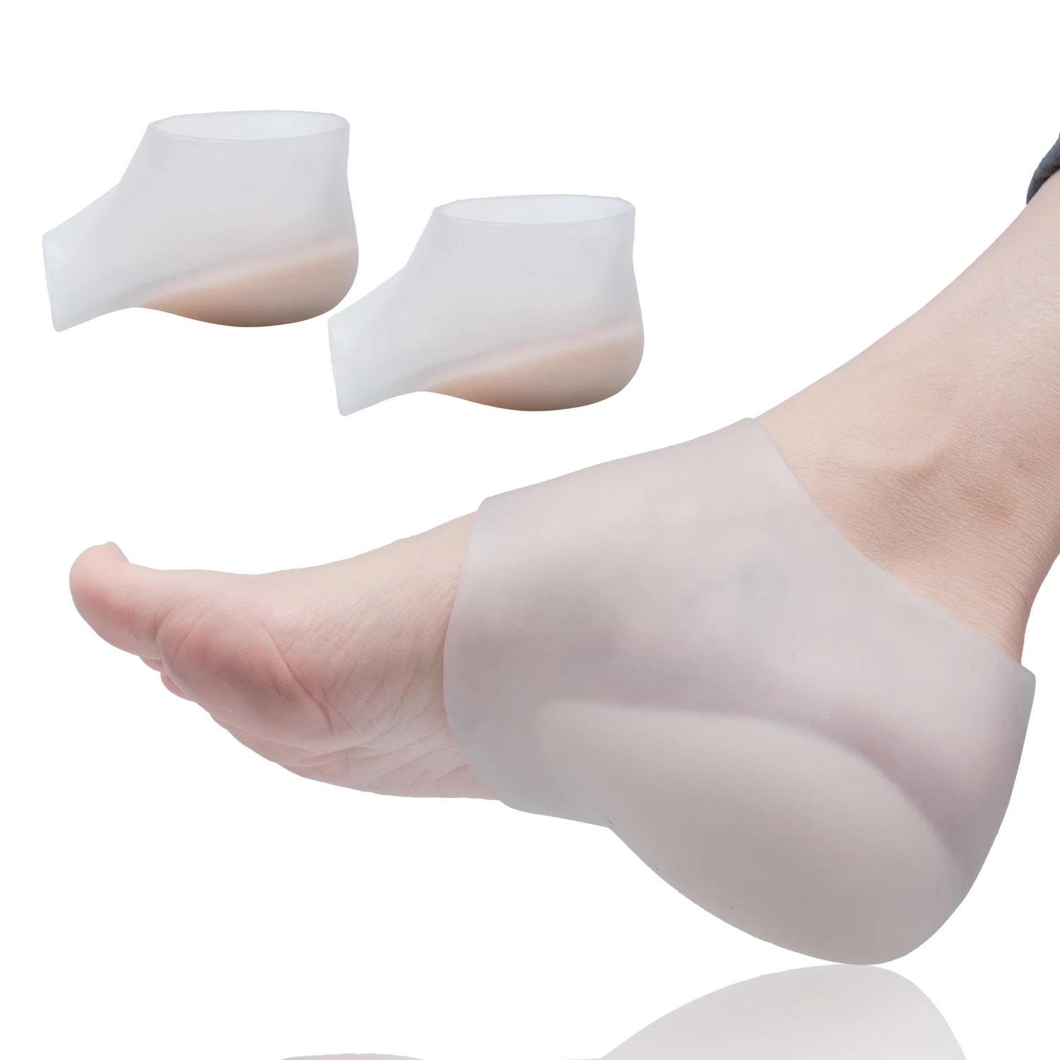 Силиконовые невидимые увеличивающие рост подушечки унисекс против трещин защита для ног увеличивающие половинные стельки для ухода за ногами C1436