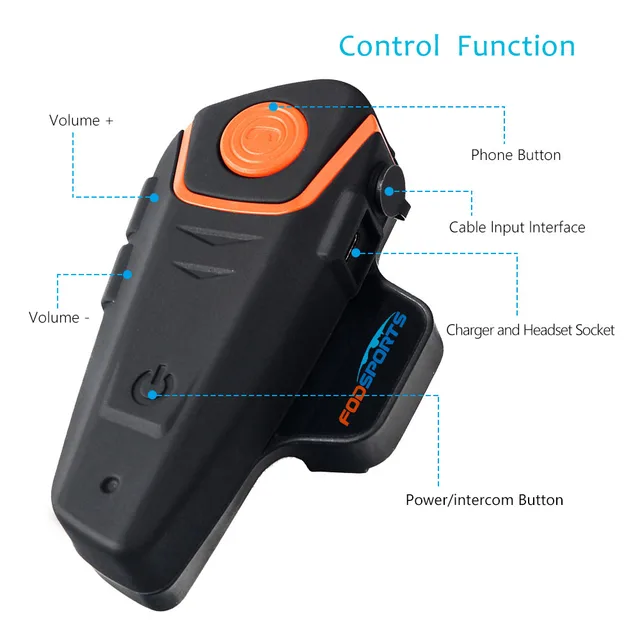 Motorcycle Bluetooth Headset Intercomunicador Bt S2 Amazon - Main Image