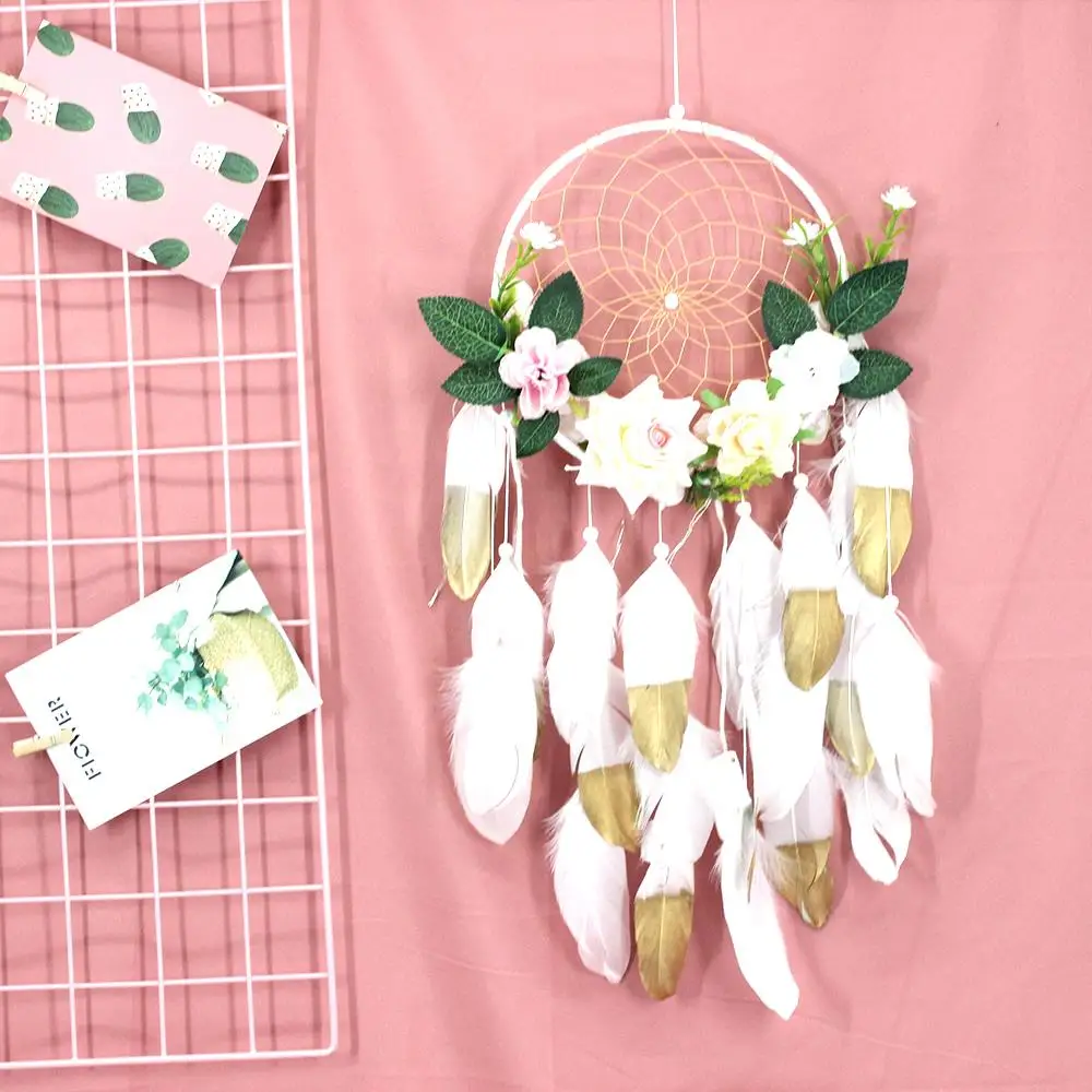 Romantic Dream LED Light Christmas Decorations Flaky Clouds Handmade Wind Chimes Dromenvanger Dreamcatcher - Цвет: MS0156 without light
