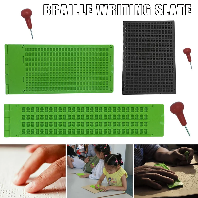9 Lines 30 Cells/4 Lines 28 Cells/27 Line 30 Cells Braille Writing Slate with Stylus JAN88
