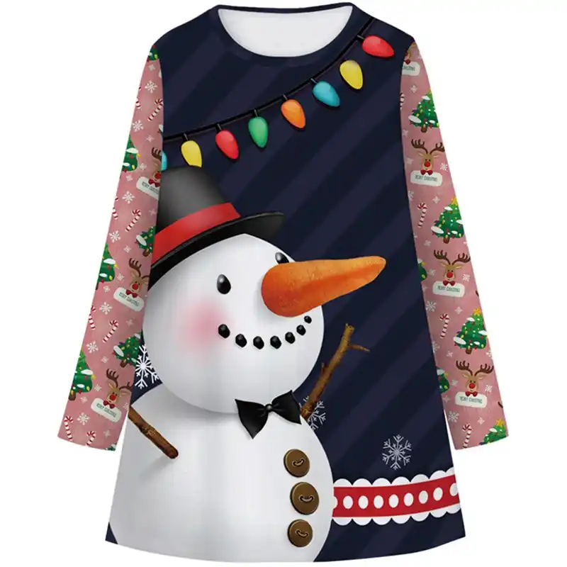 girls snowman dress