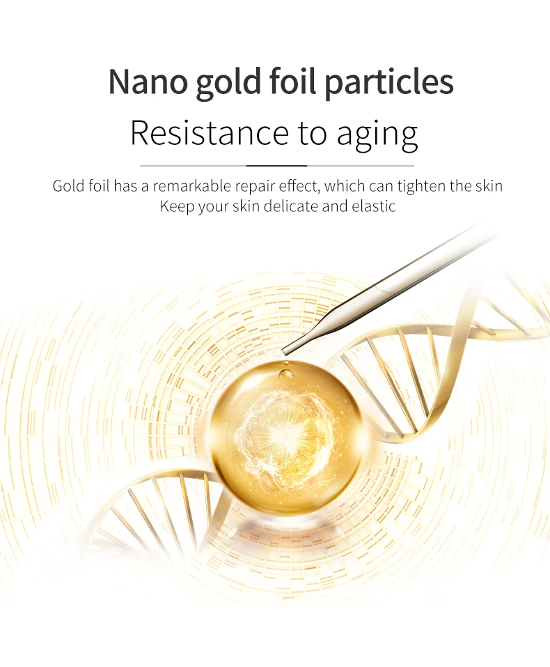 Fonce Korea 24-Karat Gold Essence Nicotinamide Essence осветляет тон кожи, подтягивает кожу и антивозрастной экстракт для лица